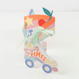 Roller Skates Concertina Card
