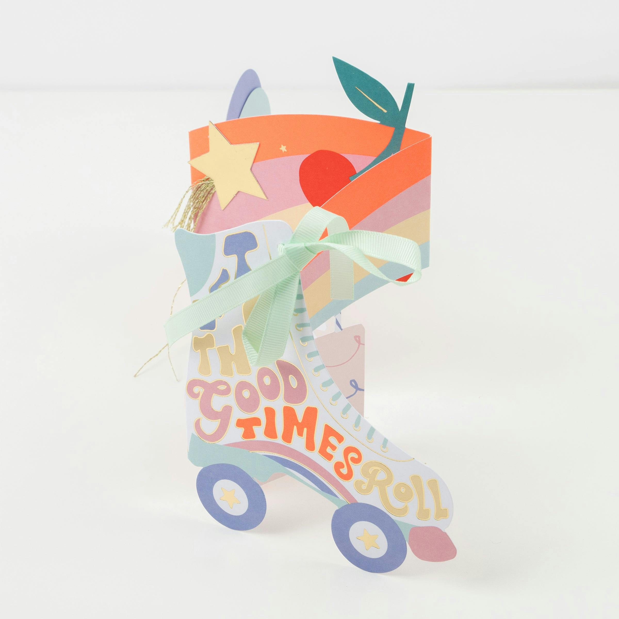 Roller Skates Concertina Card