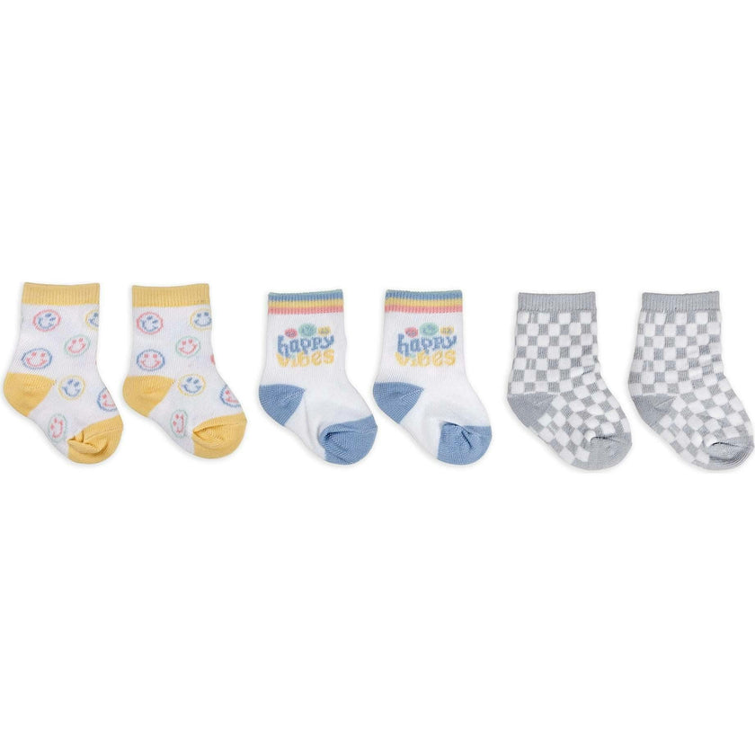 Baby Socks Trios With Zipper Wash Bag