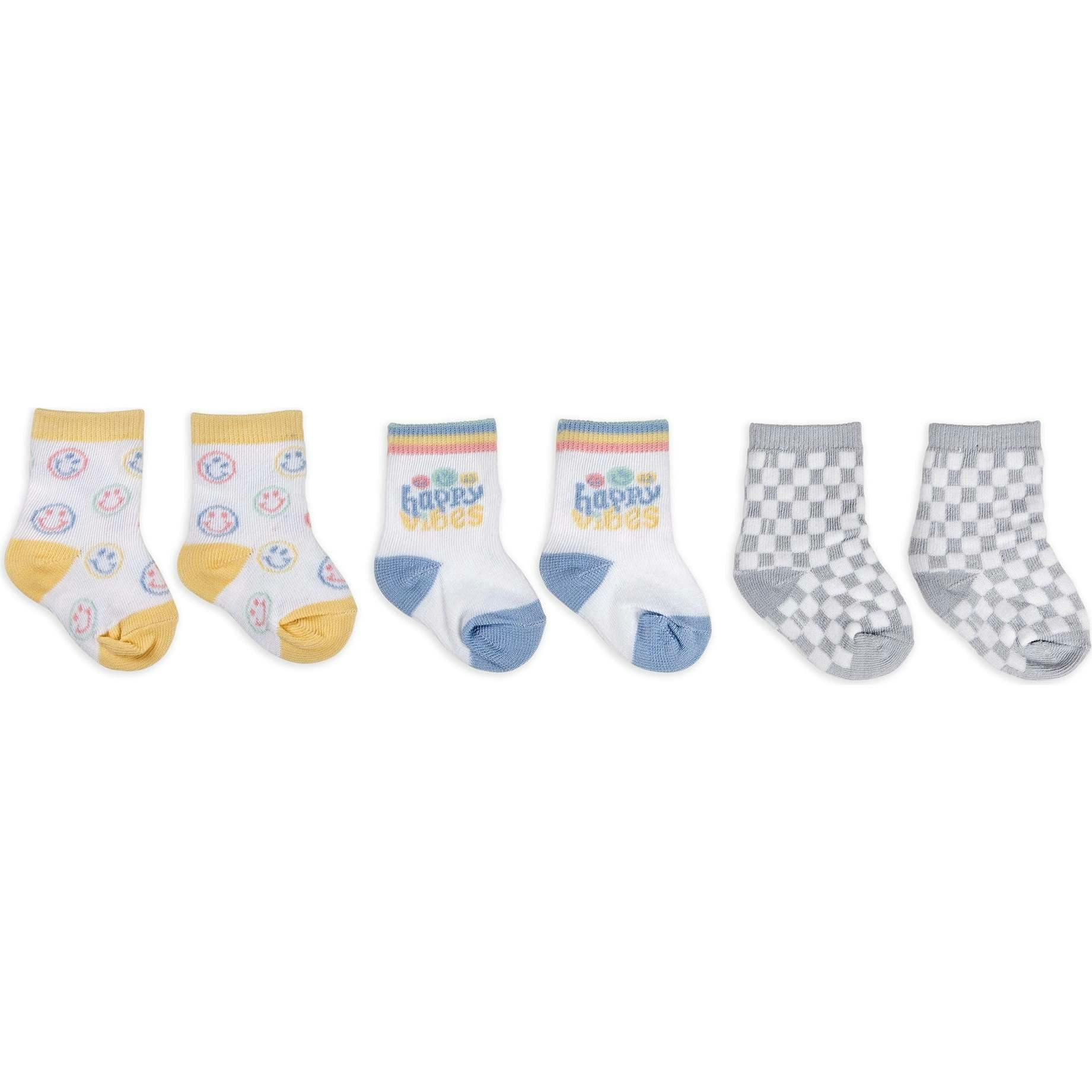Baby Socks Trios With Zipper Wash Bag