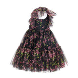 Floral Print Tulle Dress