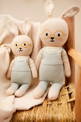 Mike the Bunny 15" natural & light blue