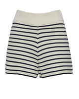 LEA STRIPE SHORT | IVORY + NAVY
