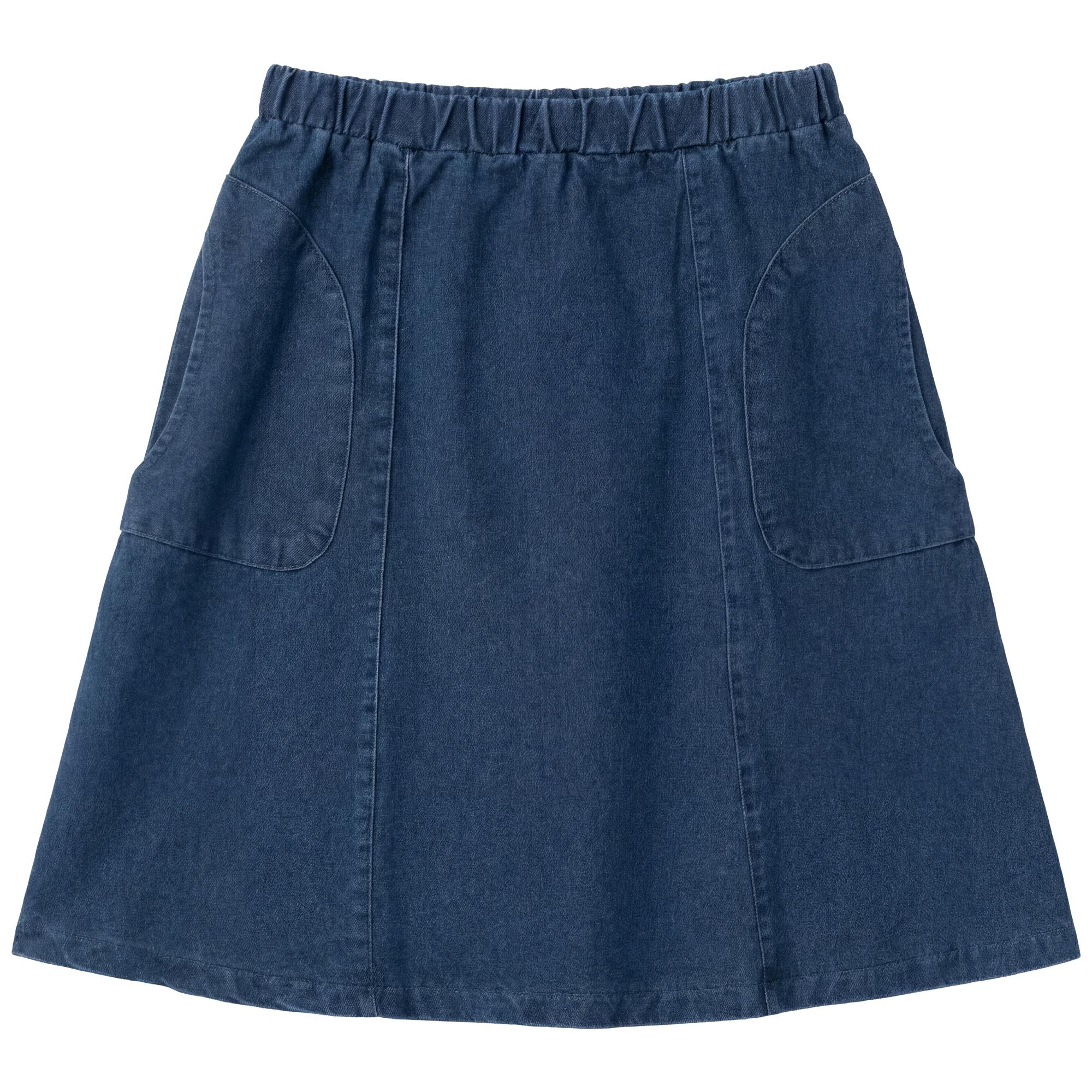 Colored Denim Skirt