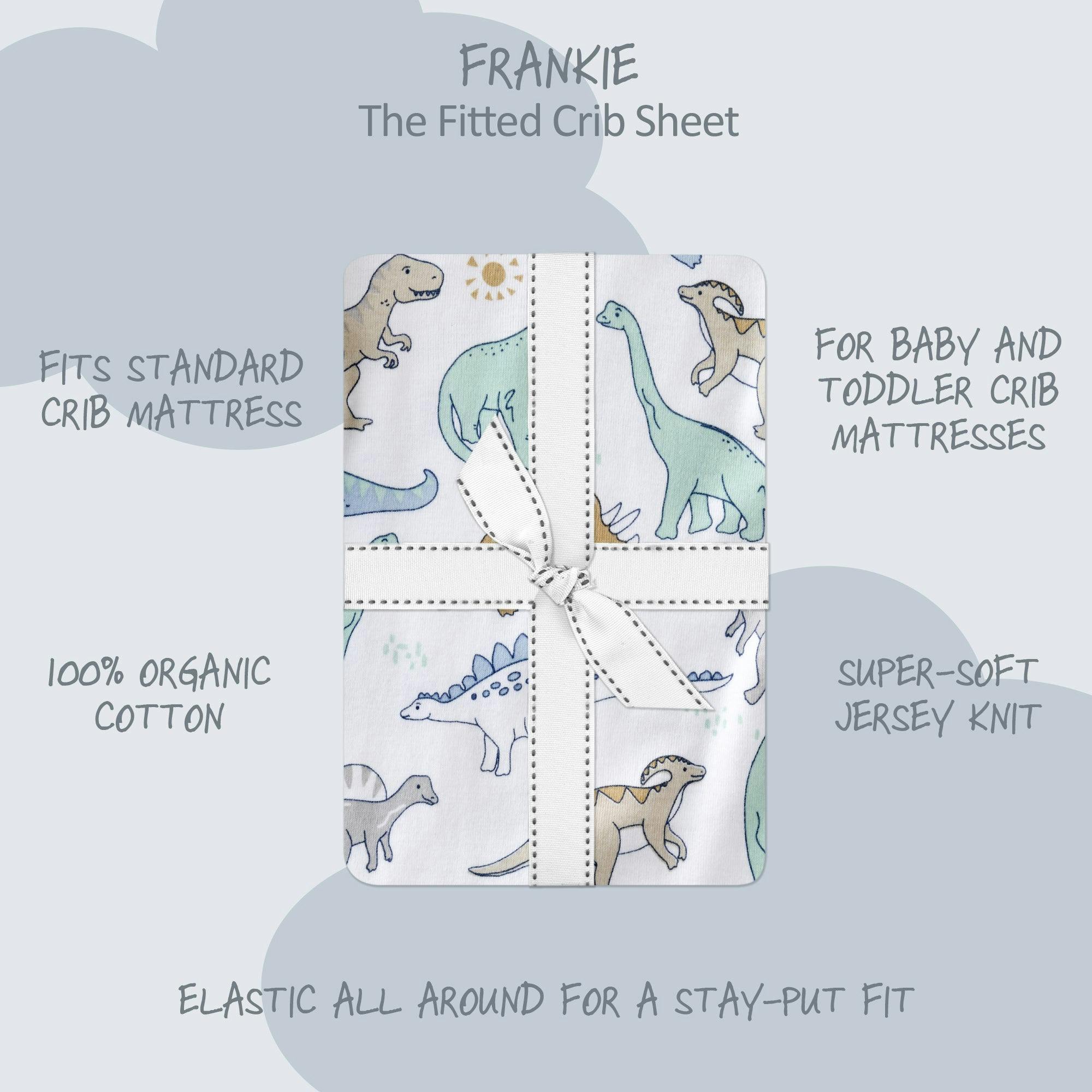 FRANKIE 2-Pack Fitted Crib Sheet