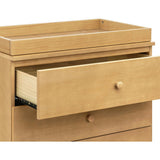 Gelato 3-Drawer Changer Dresser with Vegan Tan Leather Feet