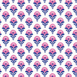 Margot Girls' Performance Skirt by LH Sport - Boho Flora Hot Pink Navy