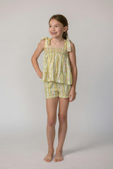 Teatime Set in Vivian Stripe in Daffodil