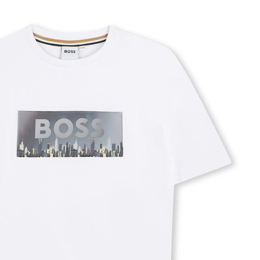 White Skyline Graphic T-Shirt