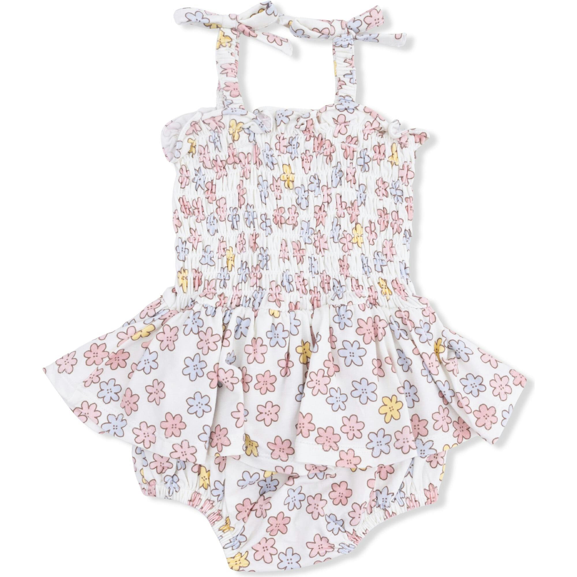 Sarah Floral - Smocked Bubble with Skirt