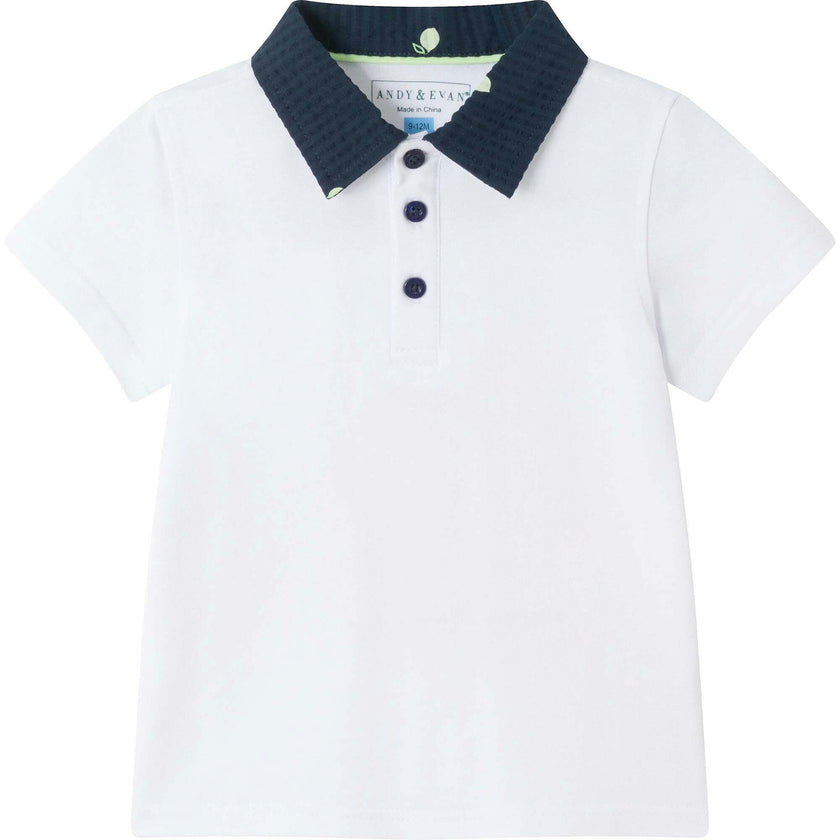 Infant Polo & Seersucker Limes Short Set