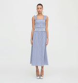 The Azalea Nap Top - Navy Gingham