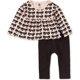 Peplum Top & Pants Baby Set, Multi