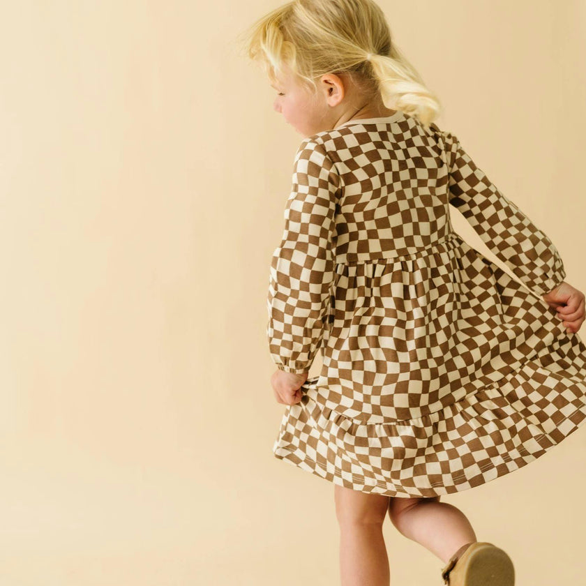 Organic Tiered Dress - Groovy