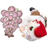 10.5-Inch Fabriché Santa Decorating Gingerbread Tree