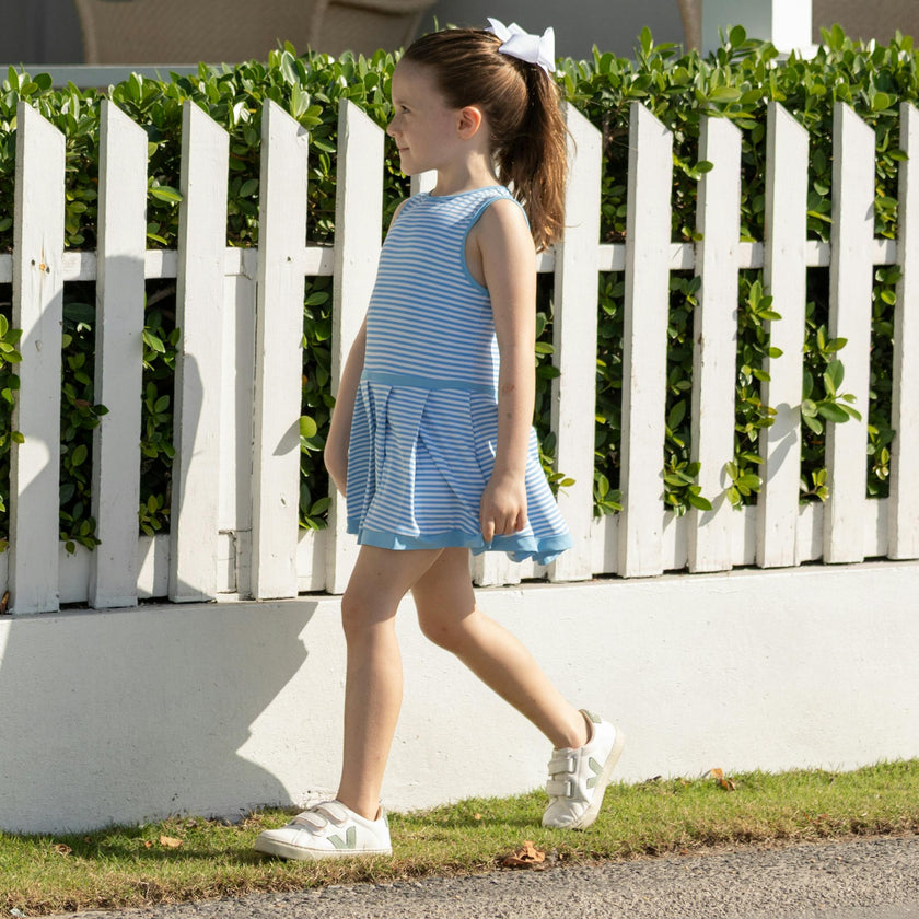 Taft Tennis Dress in Brighton Blue Stripe