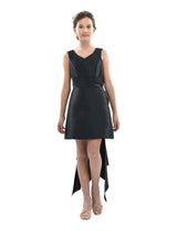 Black Isabel Back Bow Dress