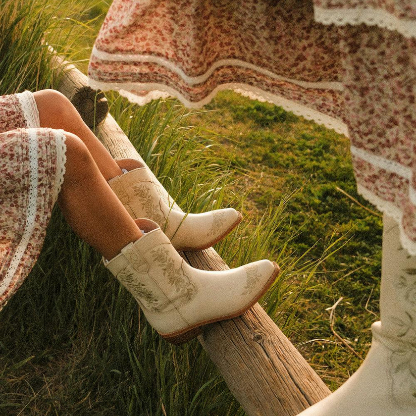 Mini Avery Boot in Cream
