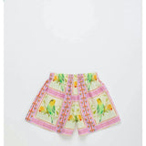 BIRDS PATCHWORK SHORTS BLUSH