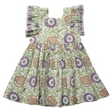 Girls Elsie Dress - Lilac Lisbon Floral