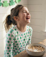 The Organic Long Sleeve Pajama Set [Shamrocks]