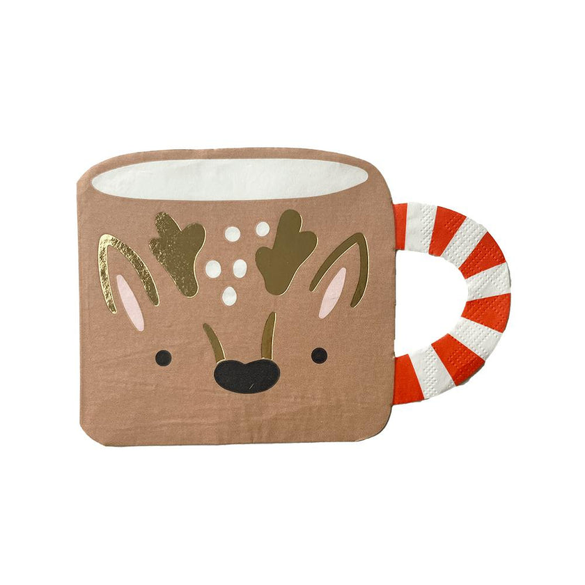 Baking Spirits Bright Reindeer Mug Large Napkins