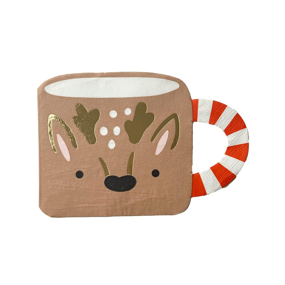 Baking Spirits Bright Reindeer Mug Large Napkins