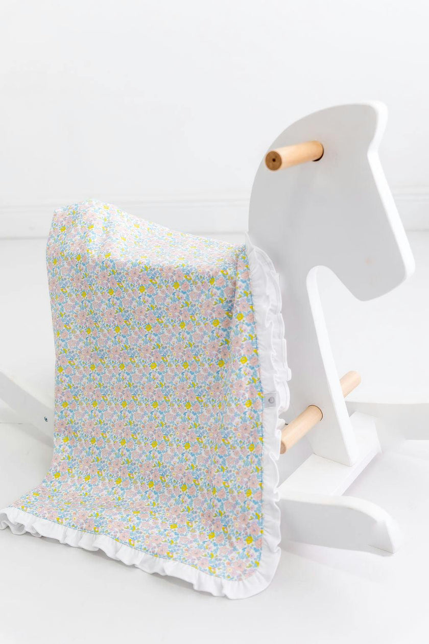 Roller Pups Girl Pima Cotton Baby Blanket