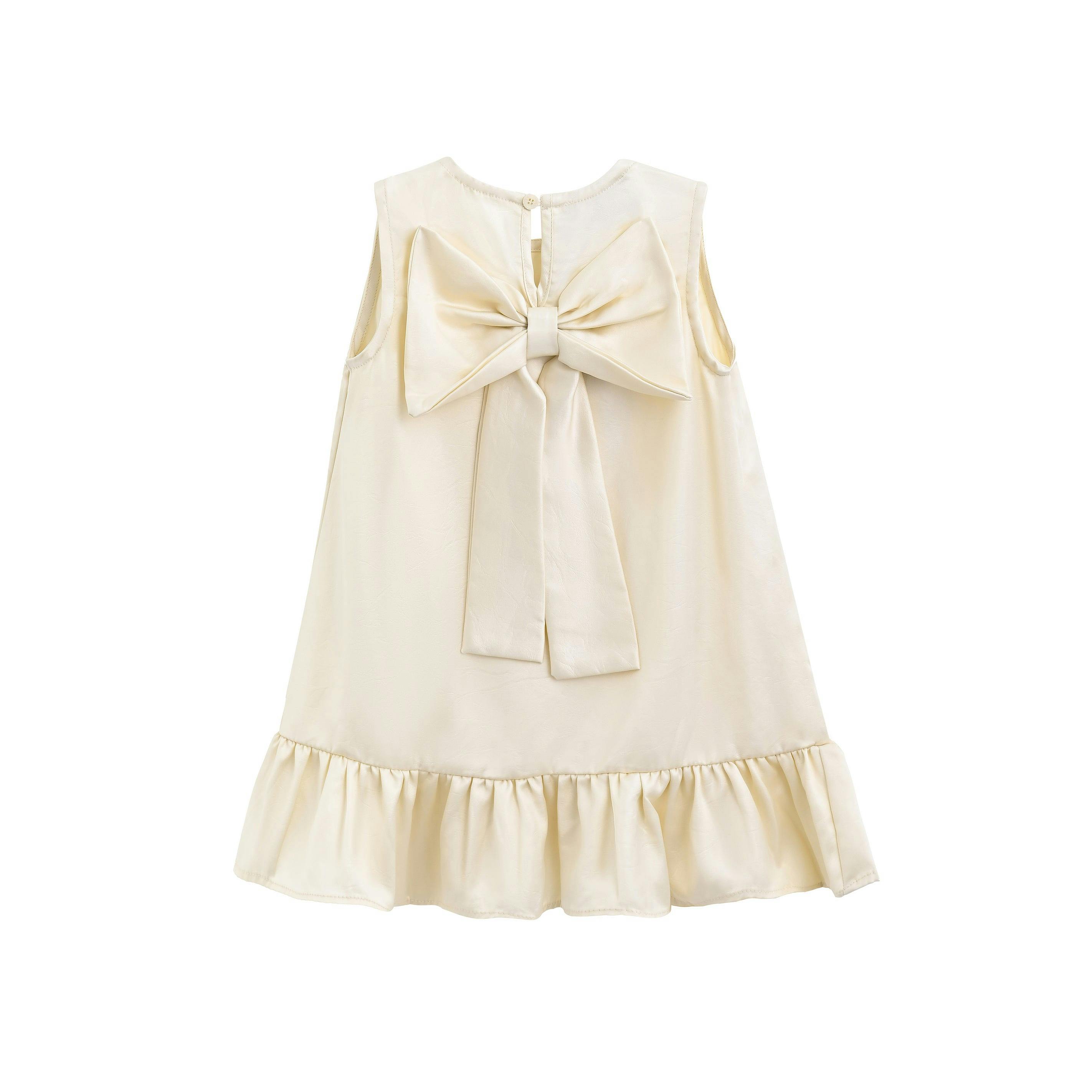 Ivory Sofia Bow Dress