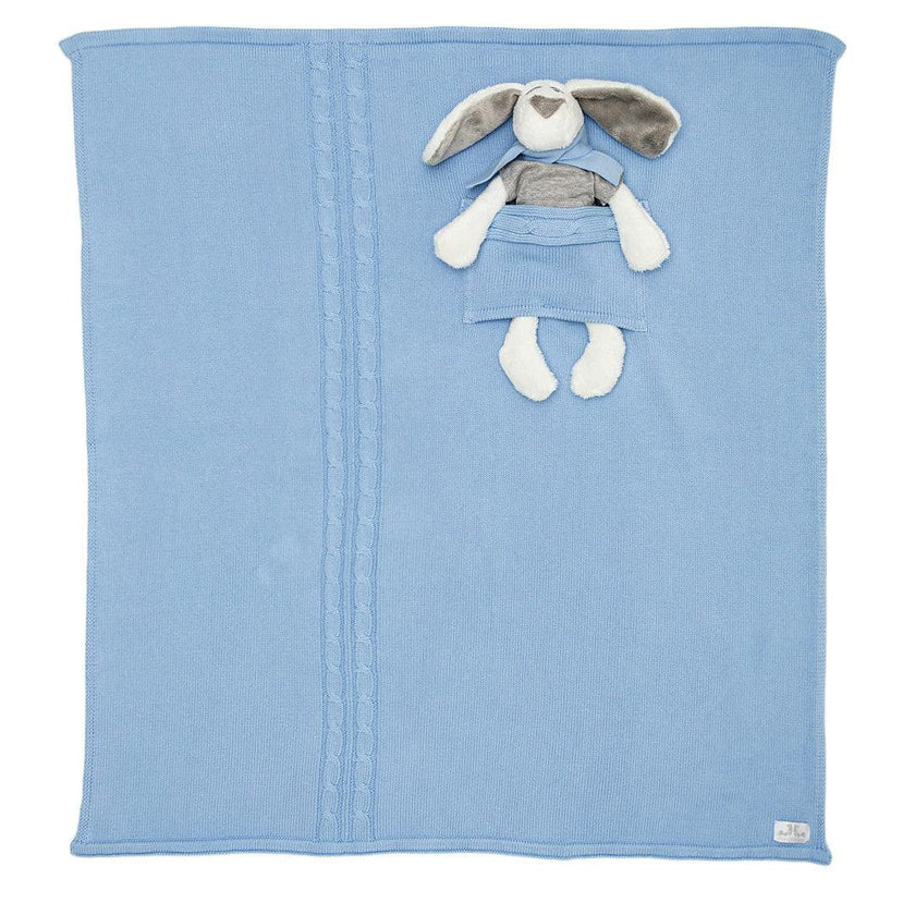 Milo & Lilirose Knitted Baby Blanket Set