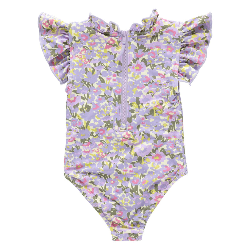 Girls Jennifer Suit - Allover Sketched Floral