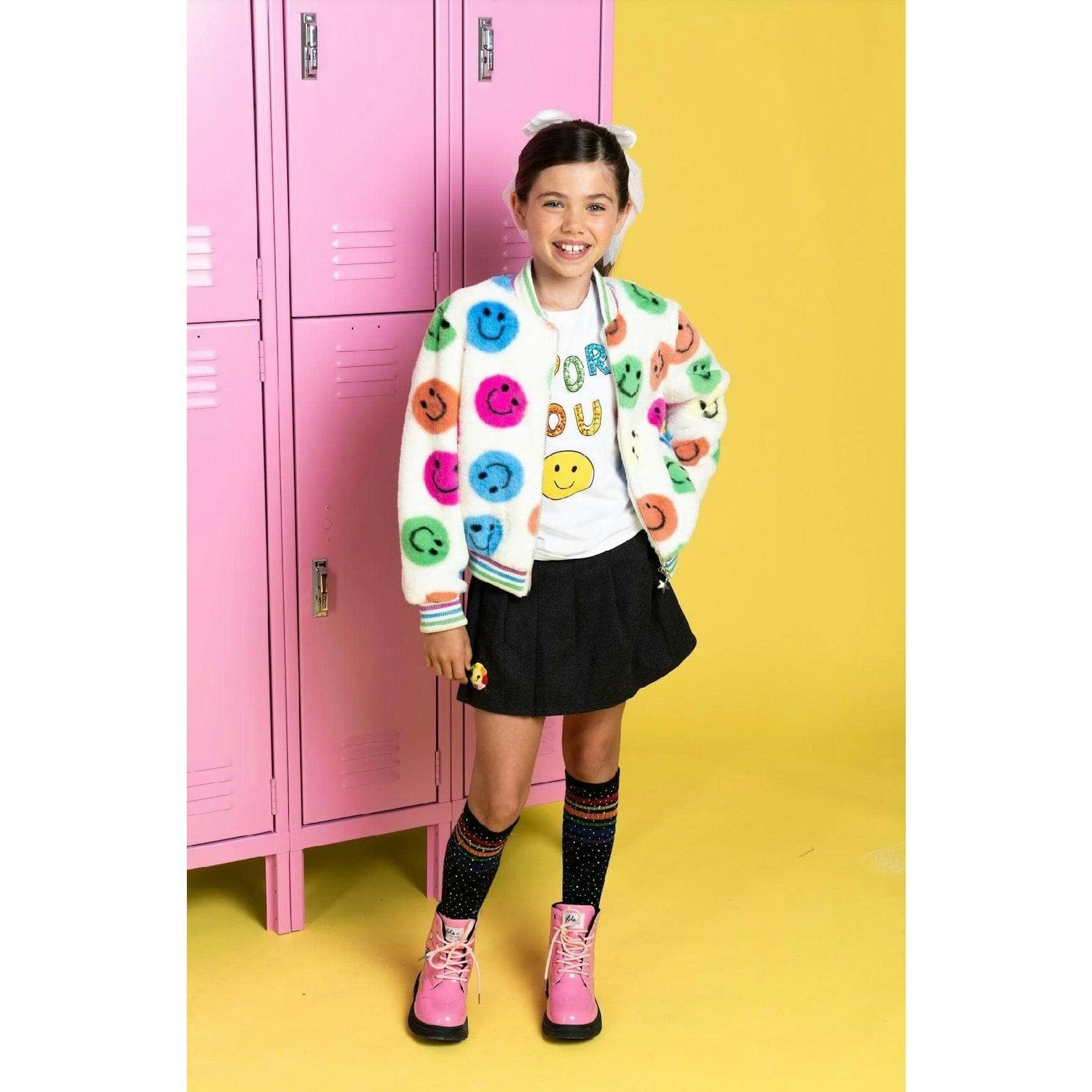 Rainbow Emoji Plush Coat