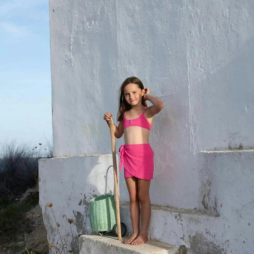 Knotted skirt, pink lurex | CALYPSO SKIRT