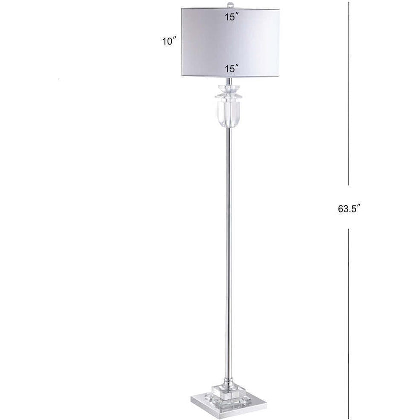 Aria 63" Crystal/Metal LED Floor Lamp