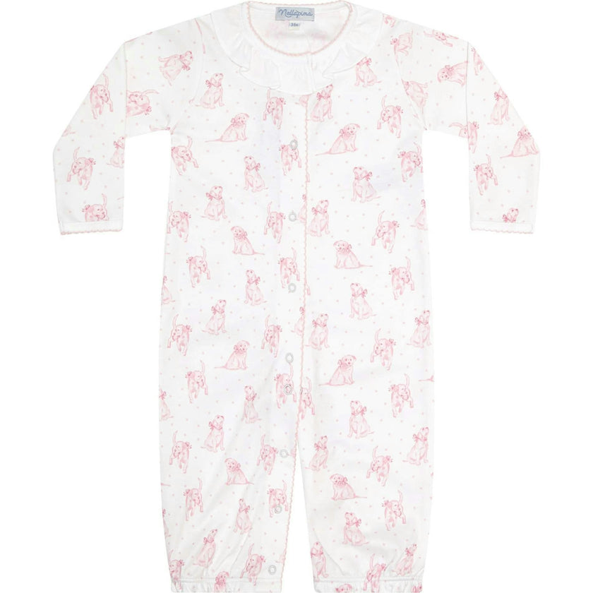 Pink Puppy Love Print Converter Gown