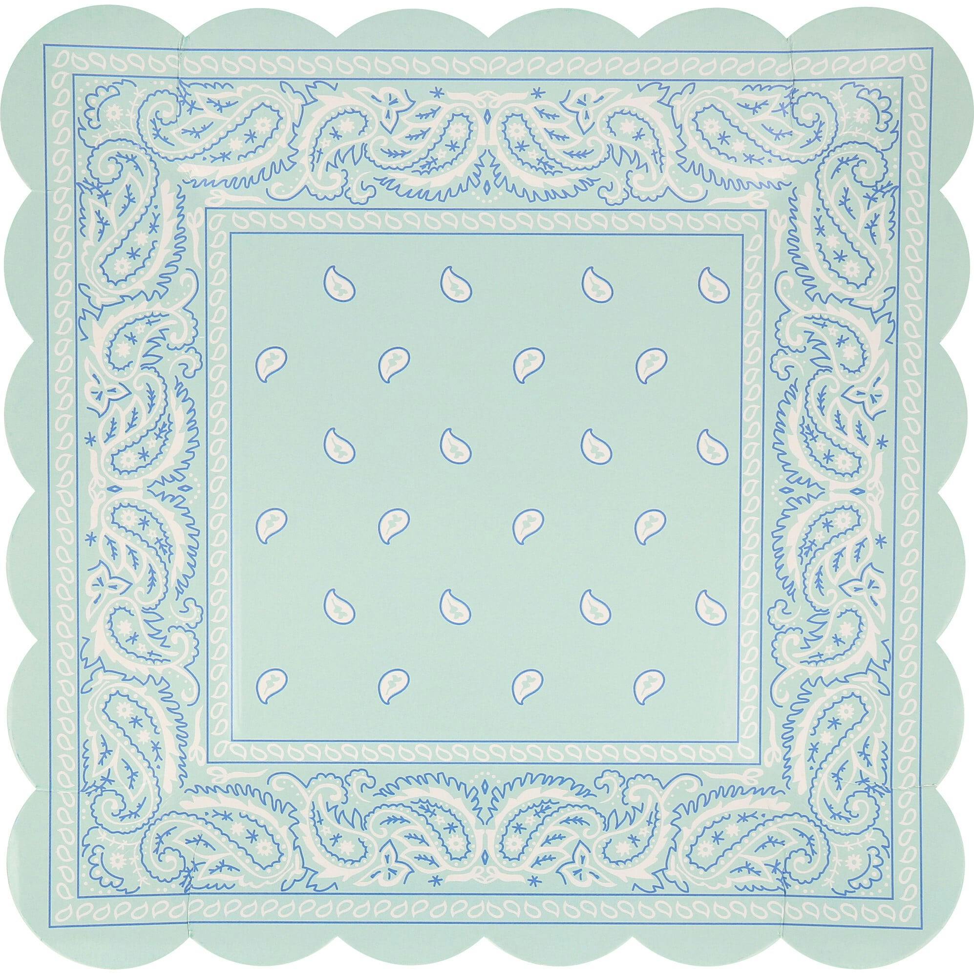 Western Bandana Square Plates