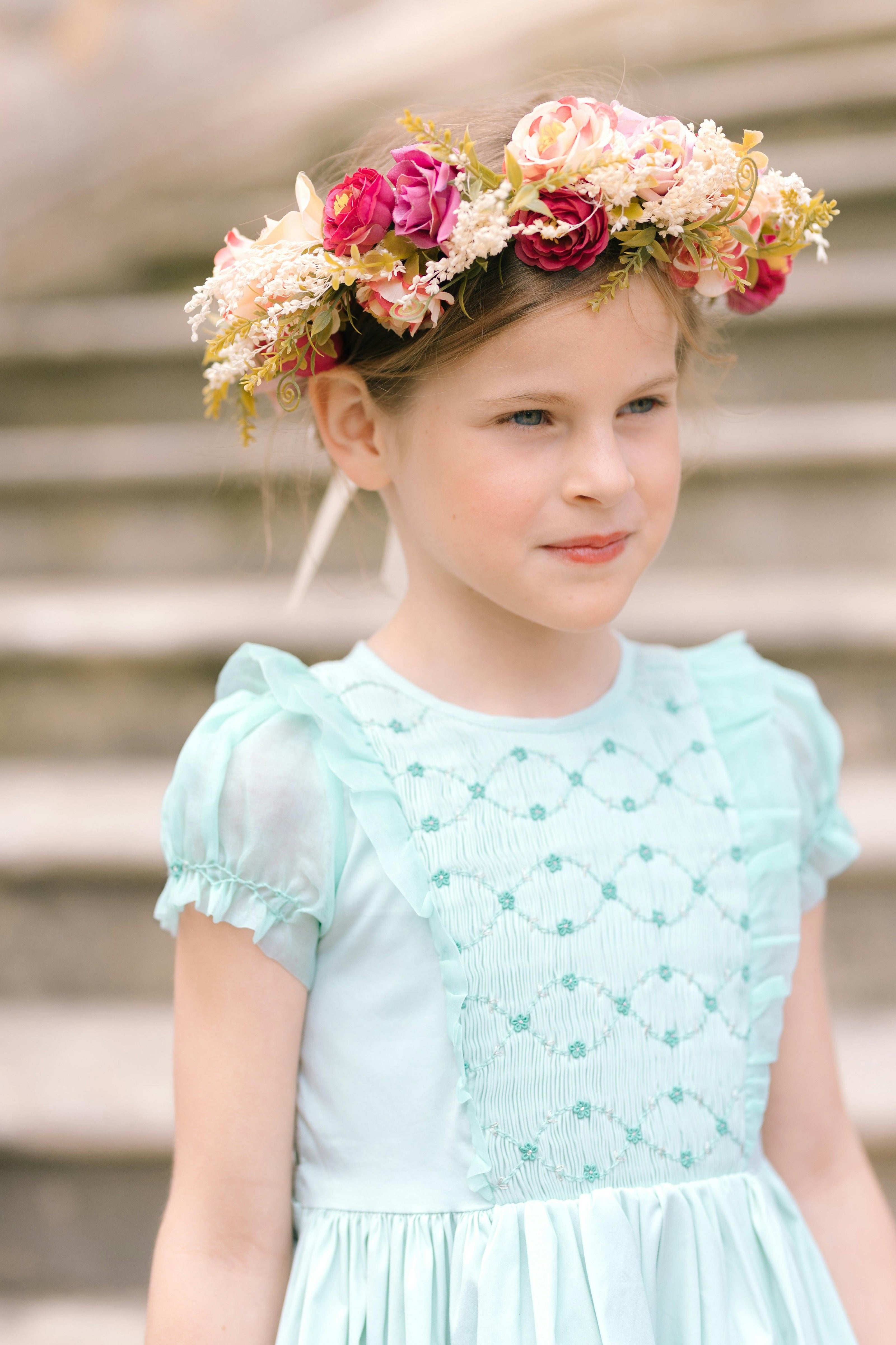 Camelia Mint Organza Sleeves Dress