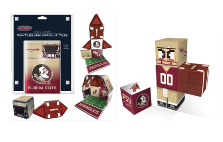 Florida State Seminoles Magnetic Fan Tiles & Qubee Character Combo Set