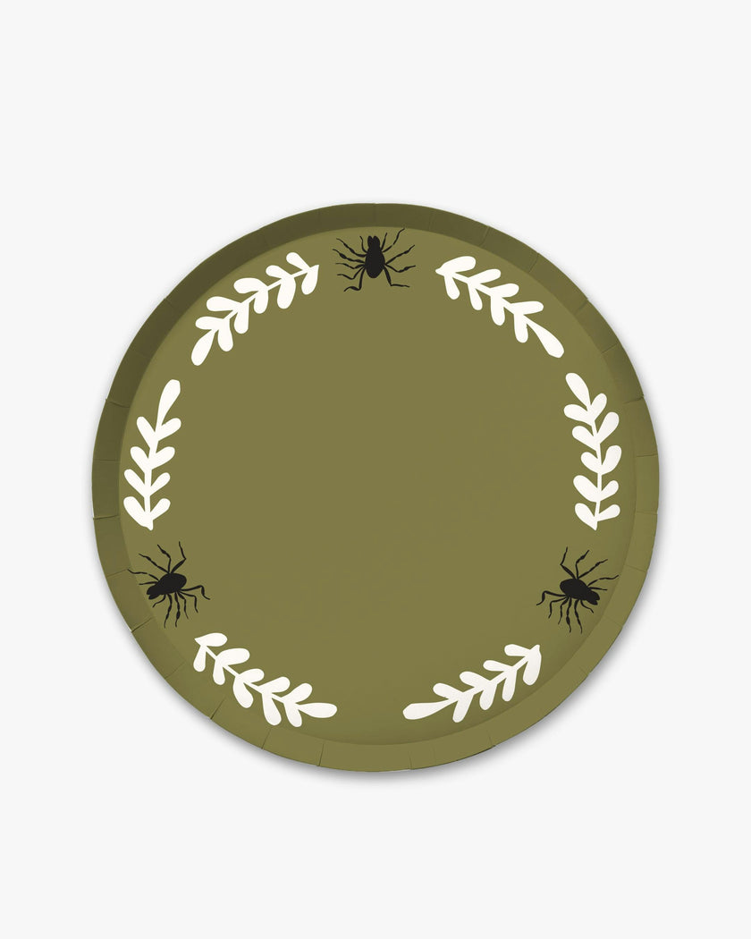 Creepy Casa Dinner Plate Set - Olive
