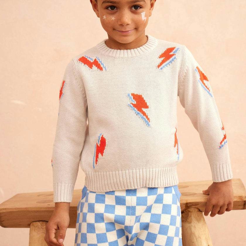 Bolt Storm Jumper | Chalk