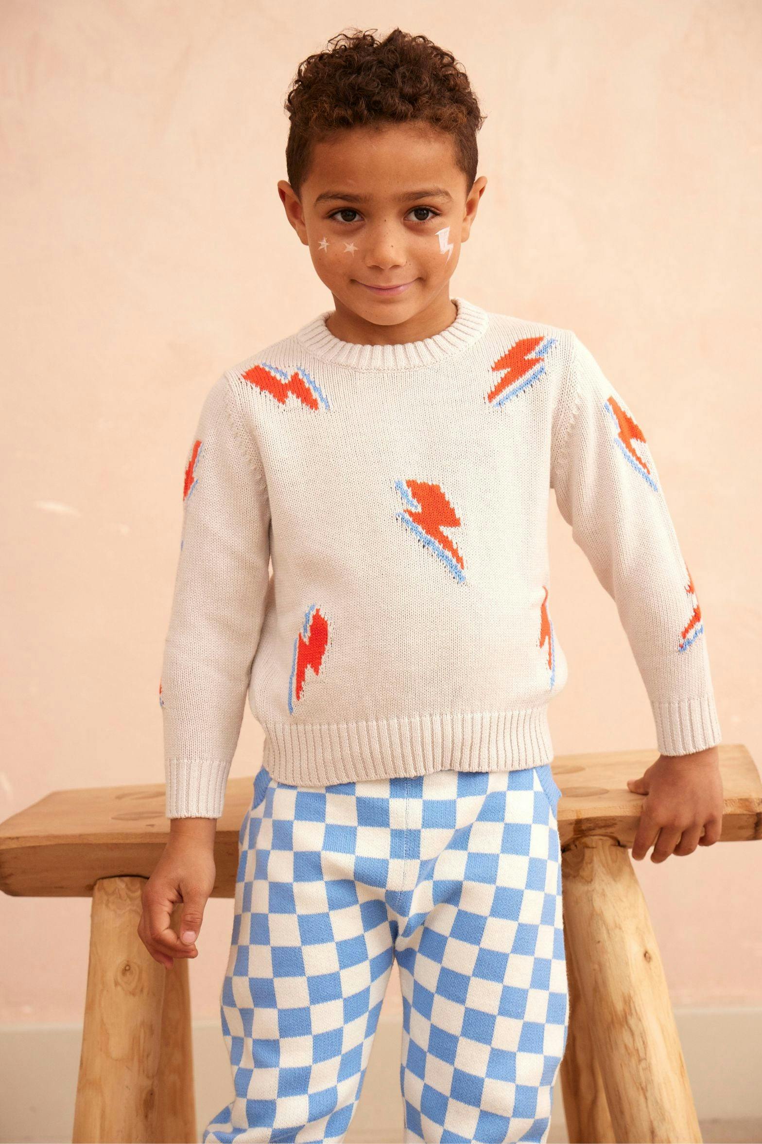 Bolt Storm Jumper | Chalk