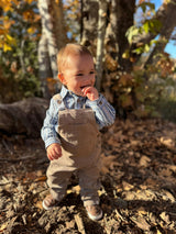 JASPER Navy Multi Plaid Woven Onesie