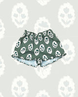 Girls Alcott Ruffle Short in Intaglio Green