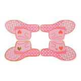 Packed Party Hey Cowgirl Die-Cut Cowboy Hat Dessert Napkins 20ct - Gold Foil Pink Hat-Shaped 3-Ply Napkins for Western Parties
