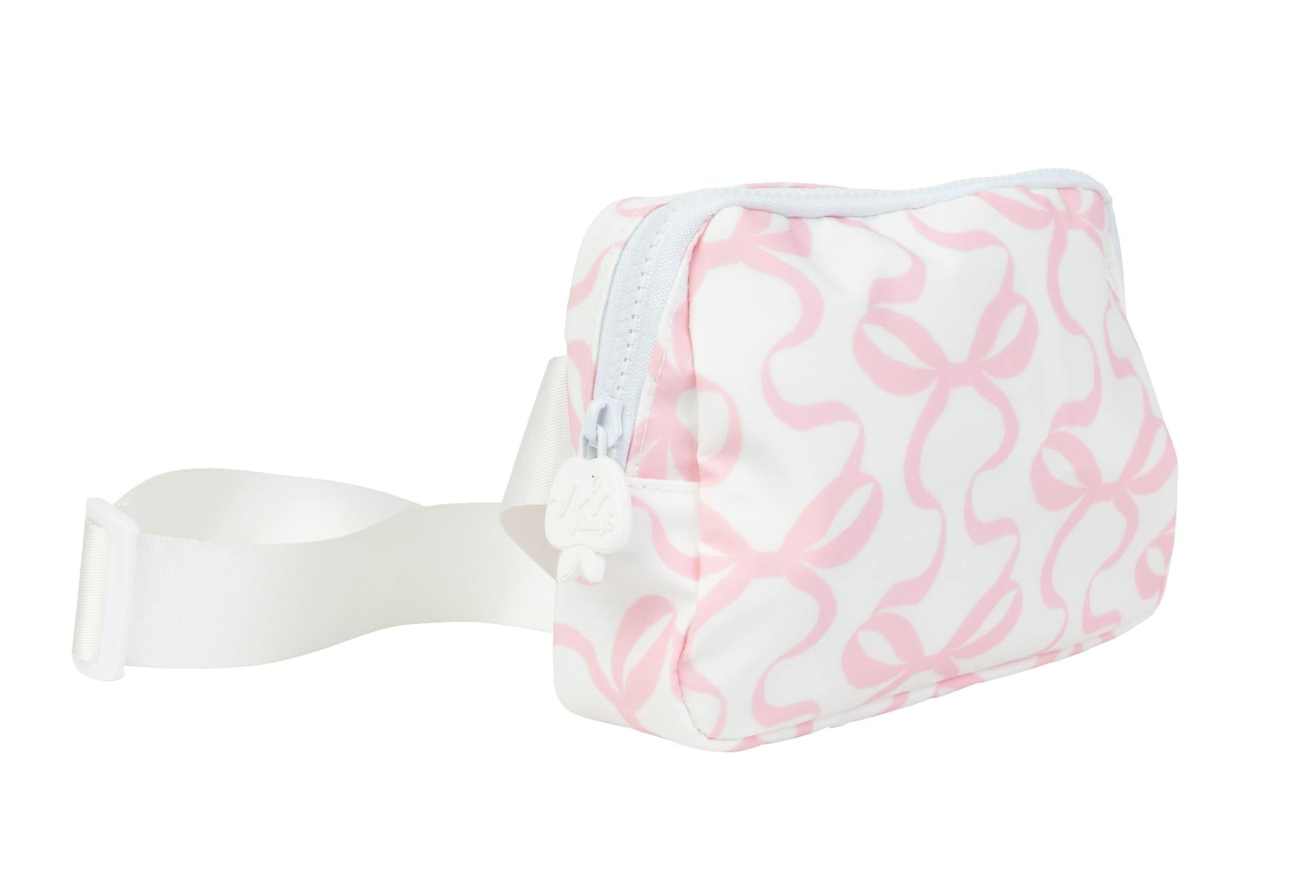 The Crossover Belt Bag in Bows on White