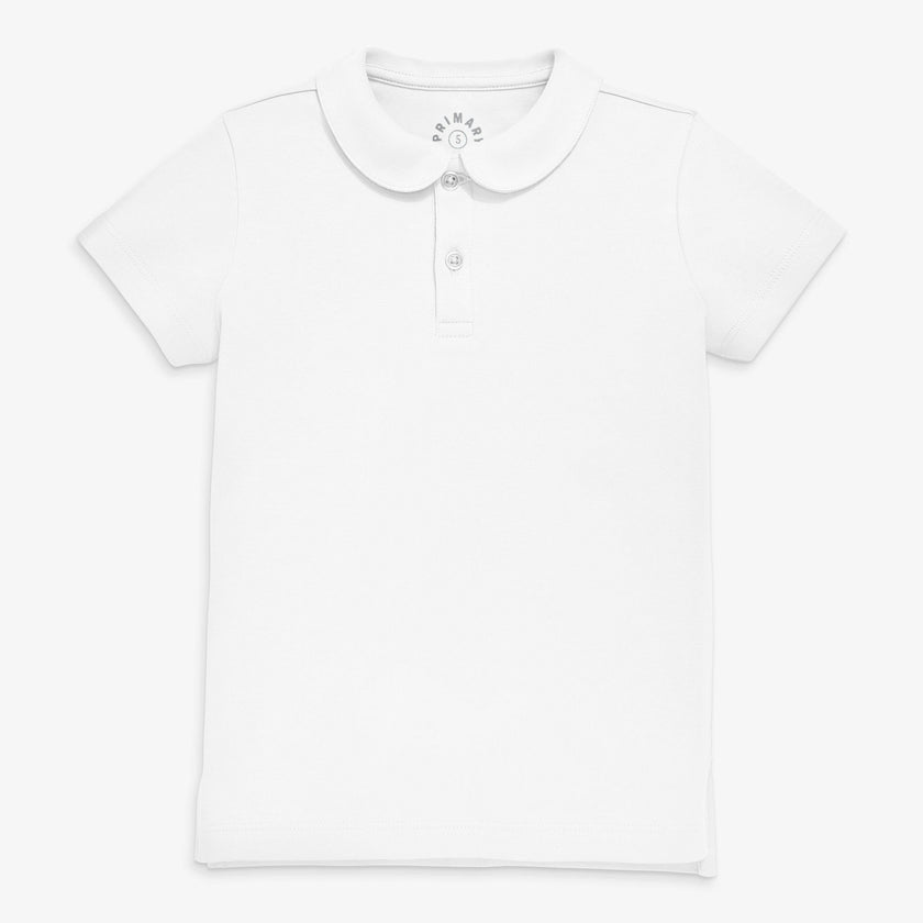 Kids short sleeve peter pan polo