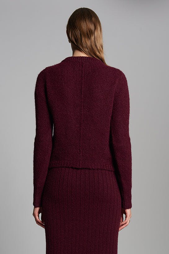 AVA SWEATER | MERLOT