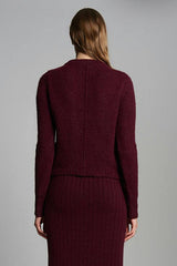 AVA SWEATER | MERLOT