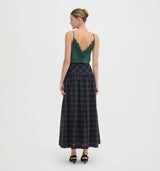 The Kate Midi Skirt - Jewel Tartan