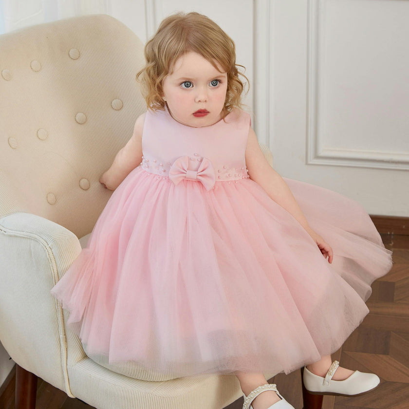 Pink Oravelle Lace Petal Gown